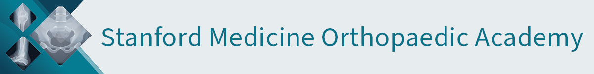 Stanford Medicine Orthopaedic Academy:  Hip, Thigh and Leg Pain in the Active Person Banner
